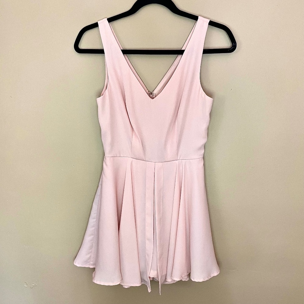 NWT Charlotte Russe Light Pink Romper Dress